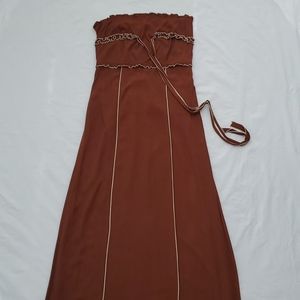 Strapless Vintage 1990s MAXI DRESS